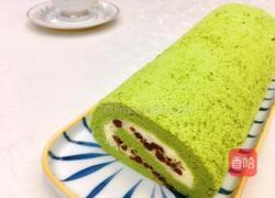 抹茶蜜豆蛋糕卷的做法图解24