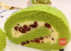 抹茶蜜豆蛋糕卷的做法图解25