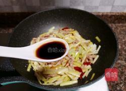 韭黄炒肉丝的做法图解9