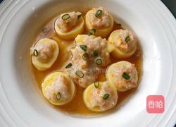 蒸虾仁樱肉豆腐的做法图解8