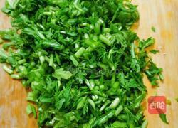 炸茼蒿丸子的做法图解1