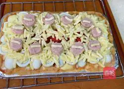 Illustration of how to make wavy thin pizza 20