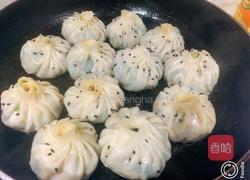 青菜香干水煎包的做法图解12