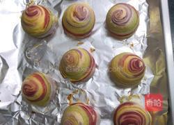 彩虹芋泥蛋黄酥的做法图解20