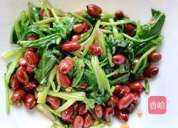 菠菜拌花生米的做法图解9
