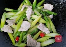 芦笋炒肉片的做法图解9