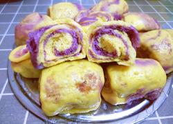 南瓜紫薯卷