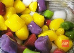 手工彩色芋圆的做法图解12