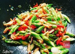 芦笋炒鲍鱼的做法图解5