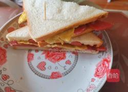 鸡蛋火腿三文治的做法图解8