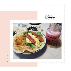 手抓饼搭配西红柿汁的做法[图]