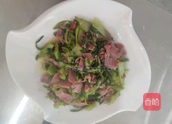 火腿炒刺老芽的做法图解11