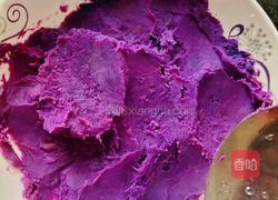 牛奶紫薯团子的做法图解2