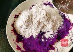 牛奶紫薯团子的做法图解3