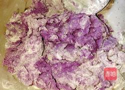 牛奶紫薯团子的做法图解4