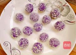牛奶紫薯团子的做法图解6