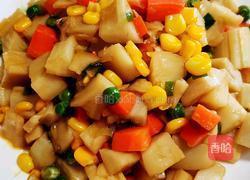 五彩藕丁的做法图解7