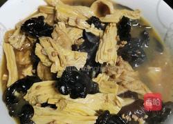 腐竹木耳烧面筋的做法图解6