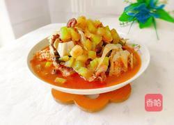 莴苣炖鱼头的做法图解1