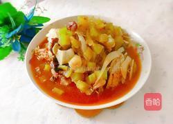 莴苣炖鱼头的做法图解17