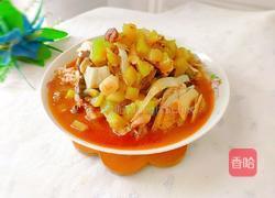 莴苣炖鱼头的做法图解18