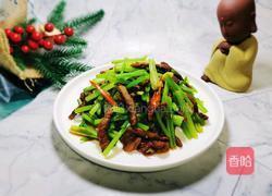 小麦芹炒牛肉的做法图解12