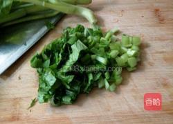 菜心豆腐沫的做法图解1