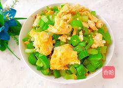 芹菜炒鸡蛋的做法图解13