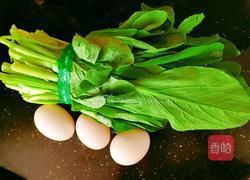 菜心炒鸡蛋的做法图解2