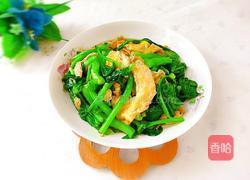 菜心炒鸡蛋的做法图解13