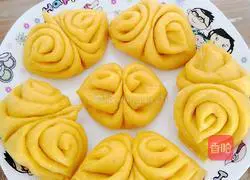 Illustration of how to make pattern pumpkin rolls 9