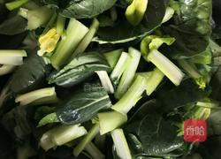 油菜虾皮的做法图解1