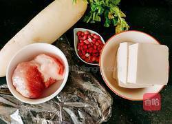 海带豆腐白萝卜肉丸汤的做法图解2