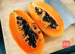 木瓜炖奶的做法图解3