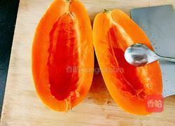 木瓜炖奶的做法图解4