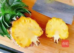 凤梨五彩炒饭的做法图解3