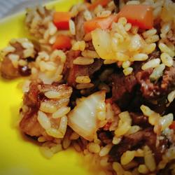 咖喱牛肉炒饭的做法[图]