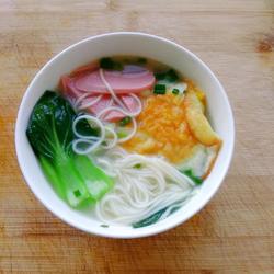 青菜火腿鸡蛋面的做法[图]