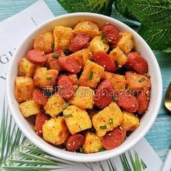 孜然火腿饅頭丁的做法[圖]