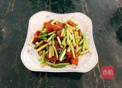 腊肠炒蒜苔的做法图解8