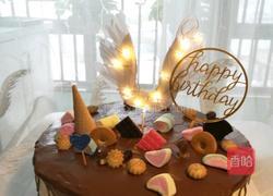 十二寸巧克力淋面蛋糕的做法图解7