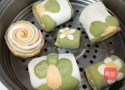 自制蔬菜汁花卷的做法图解9