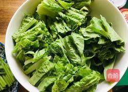 海米咸蛋笋叶汤的做法图解2