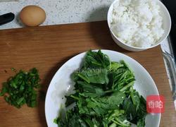 木须菠菜炒饭的做法图解1