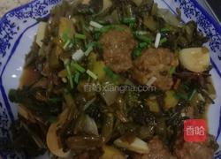 咸菜台焖肉圆的做法图解5
