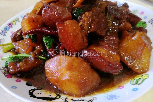 红烧肉焖土豆