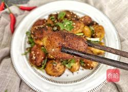 外脆里软秒杀路边摊❣️焦香小土豆的做法图解9