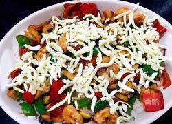 鲜虾焗饭的做法图解3