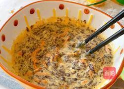 胡萝卜紫菜鸡蛋香酥饼的做法图解6