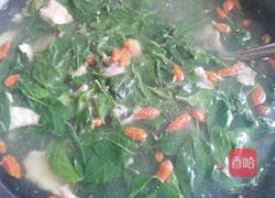 枸杞叶瘦肉汤的做法图解7